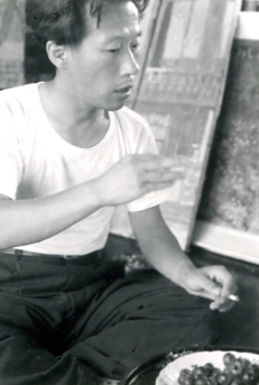 1955년 國展四回때 國展制作 휴식중