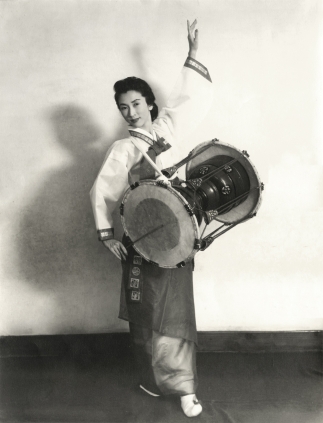 장고춤 1954년 명동시공관 공연시